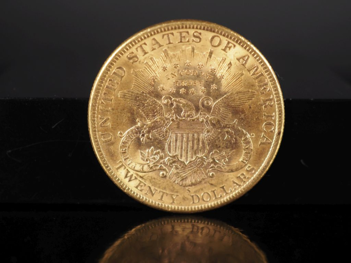 Pièce de 20 Dollars or, 1898-S. FRAIS ACHETEURS 5% TTC.