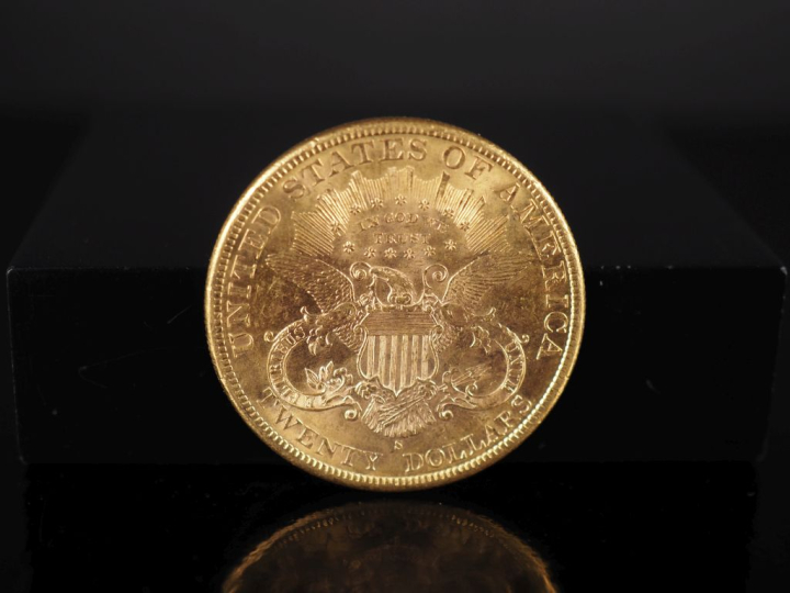 Pièce de 20 Dollars or, 1898-S. FRAIS ACHETEURS 5% TTC.