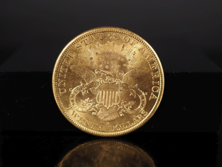 Pièce de 20 Dollars or, 1898-S. FRAIS ACHETEURS 5% TTC.