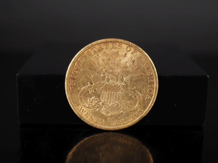 Pièce de 20 Dollars or, 1899-S. FRAIS ACHETEURS 5% TTC.