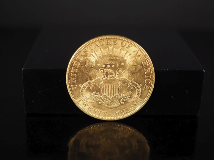 Pièce de 20 Dollars or, 1904. FRAIS ACHETEURS 5% TTC.