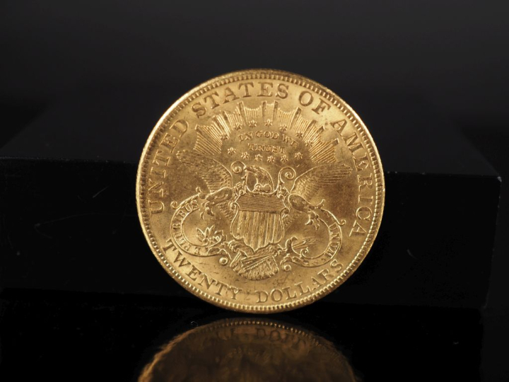 Pièce de 20 Dollars or, 1904. FRAIS ACHETEURS 5% TTC.