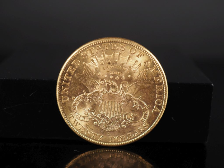 Pièce de 20 Dollars or, 1904-S. FRAIS ACHETEURS 5% TTC.