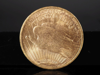 Vente aux enchères Pièce de 20 Dollars or, 1922.  FRAIS ACHETEURS 5% TTC.