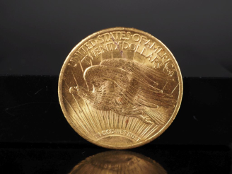 Vente aux enchères Pièce de 20 Dollars or, 1924. FRAIS ACHETEURS 5% TTC.