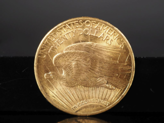 Vente aux enchères Pièce de 20 Dollars or, 1924. FRAIS ACHETEURS 5% TTC.