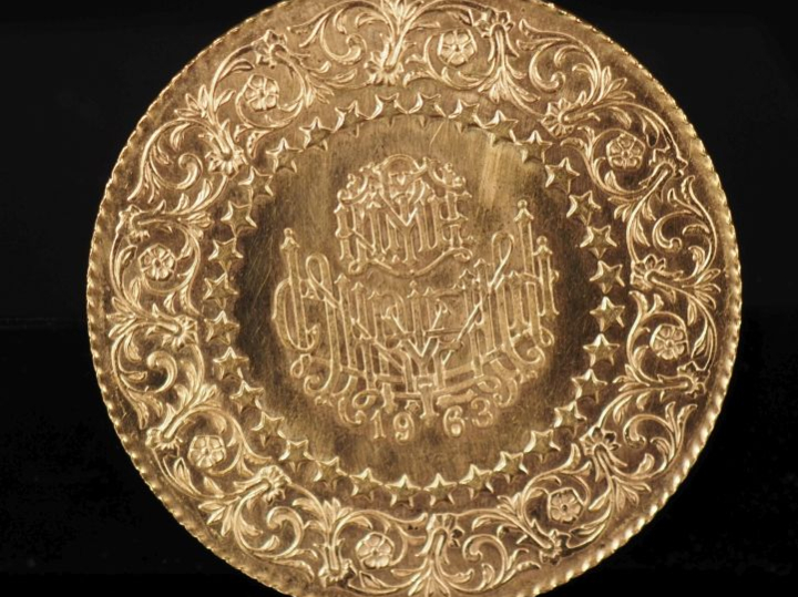 Pièce de 500 Kurush or 1963, Atatürk. Diam. 45 mm Poids. 35,12 g FRAIS