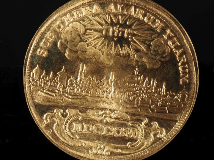 Pièce de un Thaler en or.  Diam. 38 mm Poids. 23,14 g FRAIS ACHETEURS 