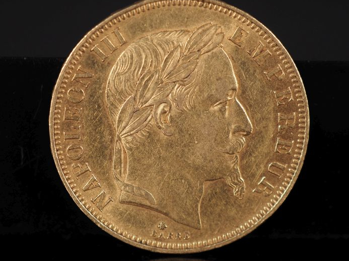 Pièce de 50 Francs or, 1862-A. FRAIS ACHETEURS 10% TTC.