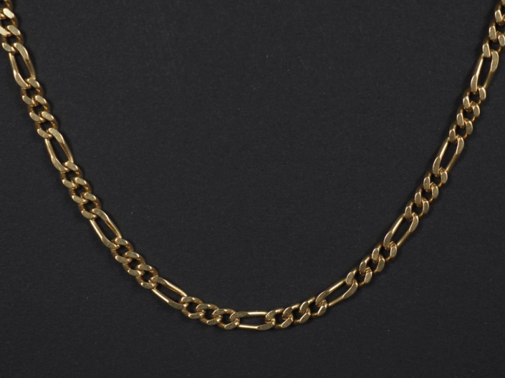 Sautoir en or jaune 750, maille gourmette. Long. 82,5 cm Poids. 28,88 