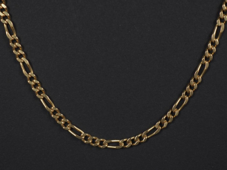 Vente aux enchères Sautoir en or jaune 750, maille gourmette. Long. 82,5 cm Poids. 28,88 