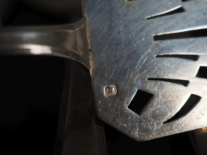 Partie de ménagère de style Art déco en argent 925, poinçon Minerve. C