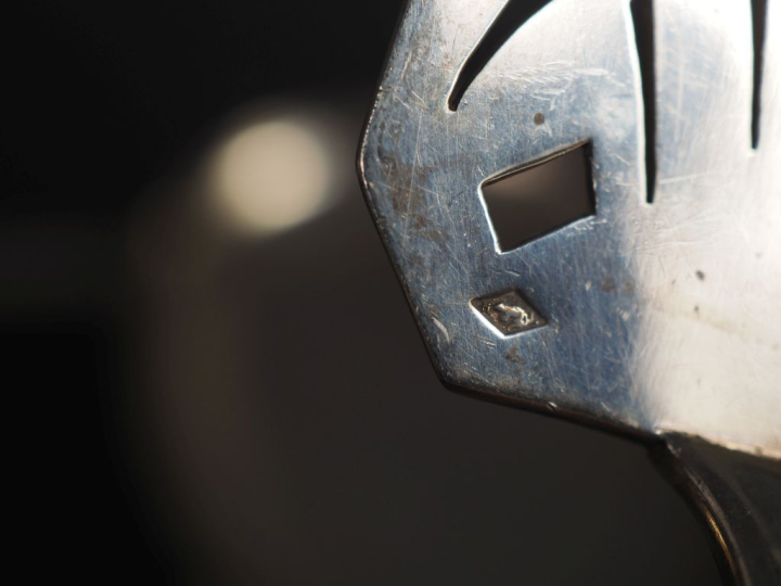 Partie de ménagère de style Art déco en argent 925, poinçon Minerve. C