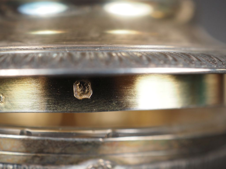 Sucrier à anses de style Louis XVI en argent 925, poinçon Minerve, et 