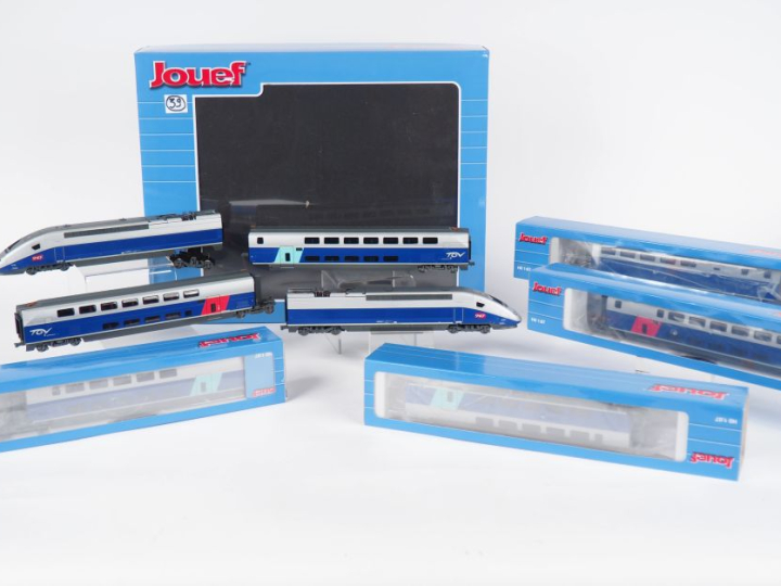 Matériel roulant HO de marque jouef coffret référence HJ 23 62 TGV SNC