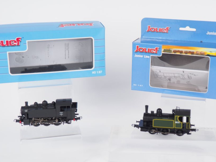 Matériel roulant en en HO de marque jouef lot de 2 locomotives dont ju