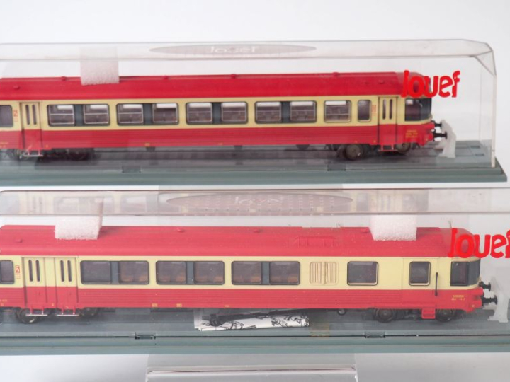 Matériel roulant HO de marque jouef comprenant autorail XBD 47 37 Long