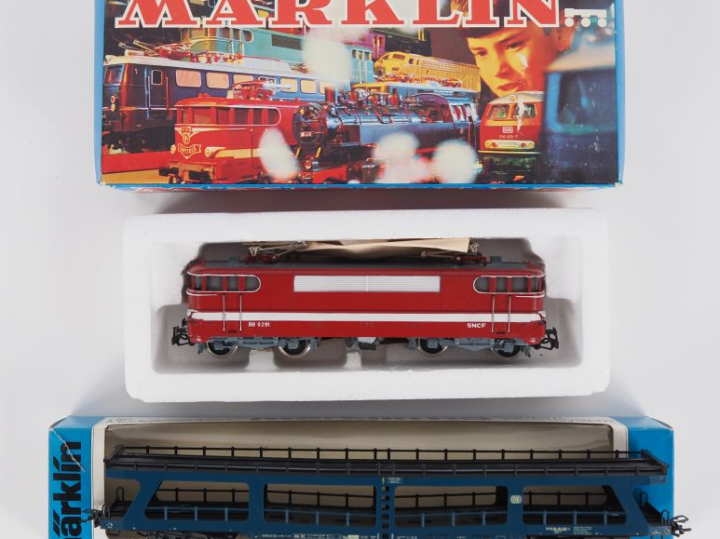 Matériel roulant en HO de marque MARKLIN en boites d’origine lot compr