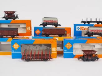 Vente aux enchères Matériel roulant en HO de marque ROCO en boites d’origine lot 8 wagons