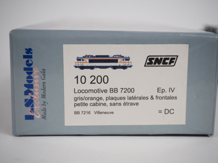 Matériel roulant LS Models HO Locomotive BB 7200 Ep V BB 72016 Villene