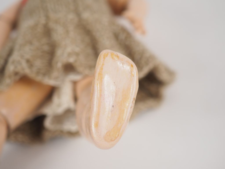 Poupée type Bleuette SFBJ moule 60 6/0 tête porcelaine bouche ouverte 