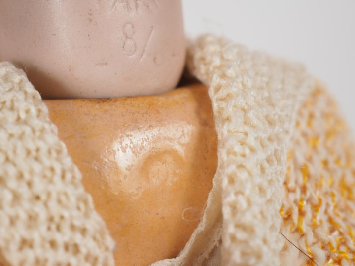 Jolie poupée type Bleuette SFBJ moule 60 8/0 tête porcelaine bouche ou