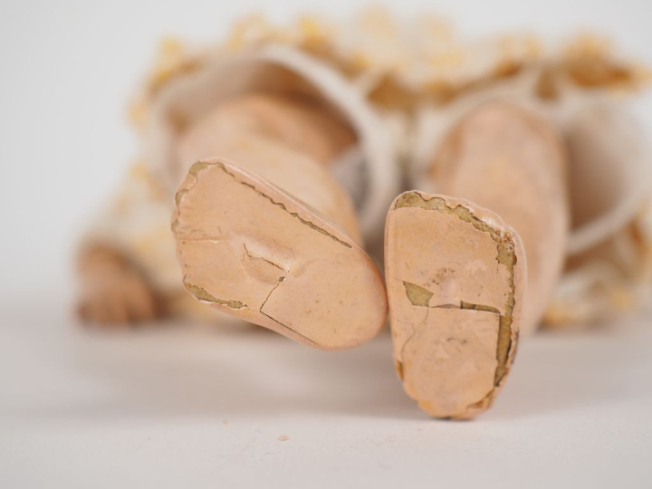 Jolie poupée type Bleuette SFBJ moule 60 8/0 tête porcelaine bouche ou