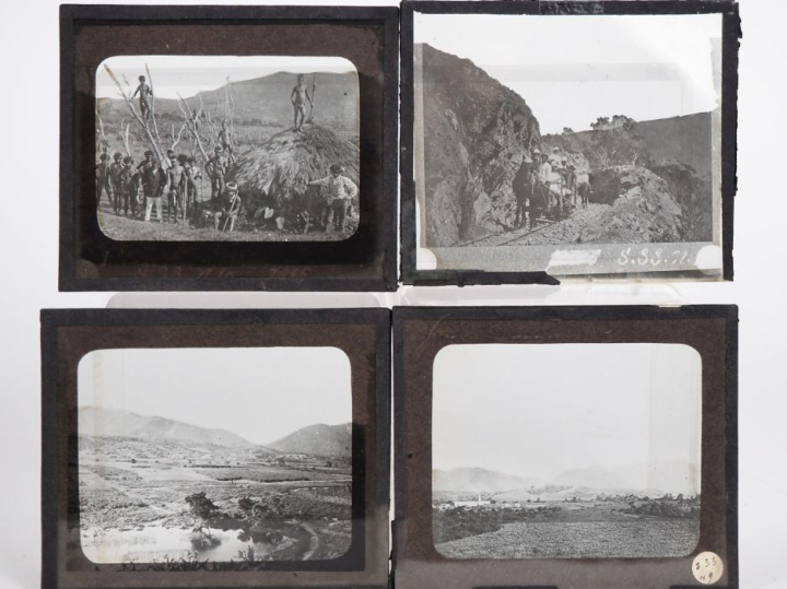 PHOTOGRAPHIE. Lot de 25 plaques photographiques sur la Nouvelle Calédo