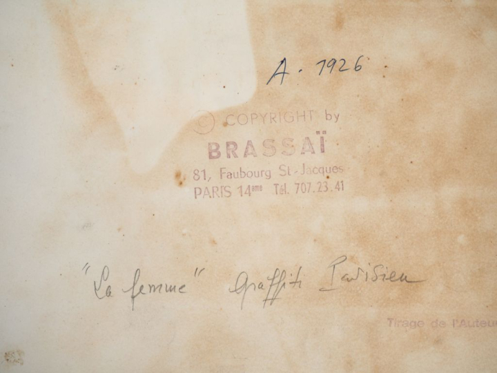 BRASSAÏ (Gyula Halasz, dit) 1899-1984. Graffiti de la série VI : L’Amo