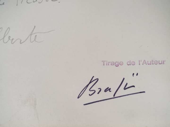 BRASSAÏ (Gyula Halasz, dit) 1899-1984. Moulage de la main de Picasso, 