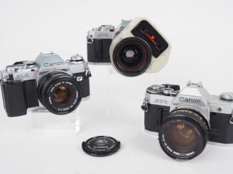 Vente aux enchères CANON. Lot de trois appareils photographiques : - AL-1 QF n°1195945 av