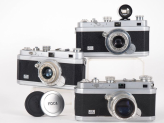 Vente aux enchères FOCA PF2B. Lot de trois appareils photographiques : - Modèle-1 n°25.72