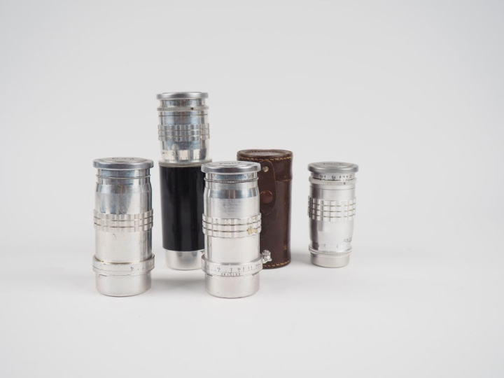 FOCA. Lot de quatre objectifs : - OPLAR 1:3.5/90 n°11.873 - OPLAR 1:3.