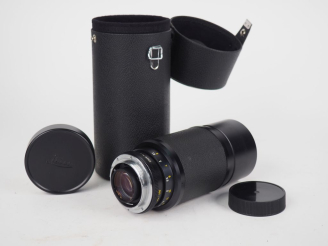 Vente aux enchères LEICA. Objectif VARIO-ELMAR-R 1:4./80-200 n°2752297 avec étui en cuir 