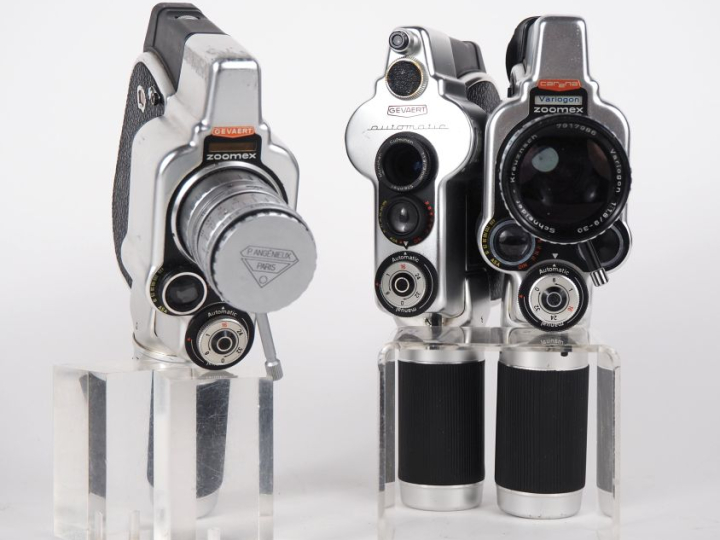 GEVAERT. Lot de trois caméras : - AUTOMATIC n°20039 - ZOOMEX n°87985 -