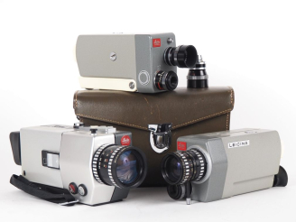 Vente aux enchères LEITZ. Lot de trois caméras. - LEICINA 8SV n°48984 - LEICINA SUPER n°0