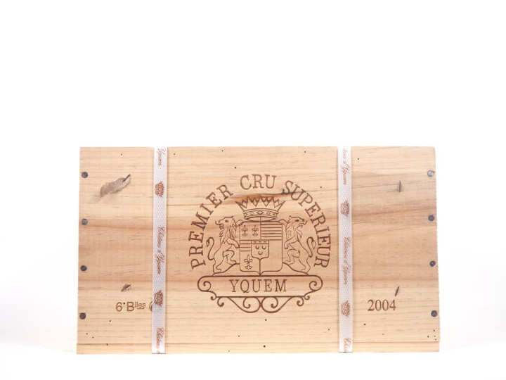 6 BOUTEILLES CHÂTEAU D'YQUEM 1er CCS SAUTERNES - 2004 - CBO CERCLÉE