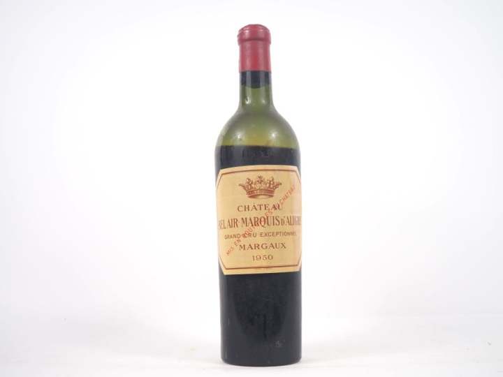 1 BOUTEILLE CHÂTEAU BEL AIR MARQUIS D'ALIGRE GCE MARGAUX - 1950 - VIDA