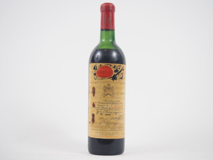 1 BOUTEILLE CHÂTEAU MOUTON ROTHSCHILD 1er GCC PAUILLAC - 1969 - MEP/EA
