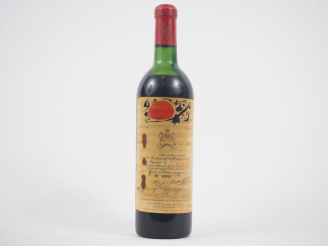 Vente aux enchères 1 BOUTEILLE CHÂTEAU MOUTON ROTHSCHILD 1er GCC PAUILLAC - 1969 - MEP/EA