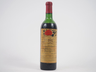 Vente aux enchères 1 BOUTEILLE CHÂTEAU MOUTON ROTHSCHILD 1er GCC PAUILLAC - 1969 - MEP-BE