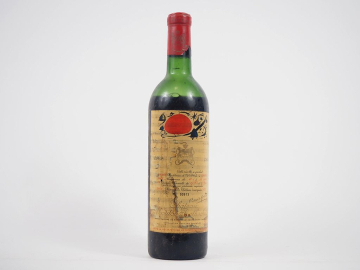 1 BOUTEILLE CHÂTEAU MOUTON ROTHSCHILD 1er GCC PAUILLAC - 1969 - VIDANG
