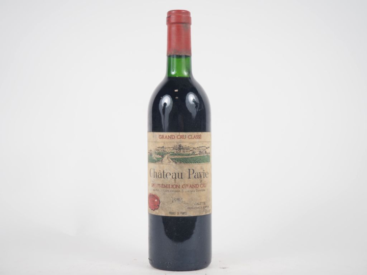 1 BOUTEILLE CHÂTEAU PAVIE 1er GCC ST ÉMILION - 1986 - BG/ES/EA 