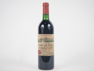 Vente aux enchères 1 BOUTEILLE CHÂTEAU PAVIE 1er GCC ST ÉMILION - 1986 - BG/ES/EA 