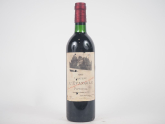 Vente aux enchères 1 BOUTEILLE CHÂTEAU L'ÉVANGILE POMEROL - 1986 - BG/ELA 