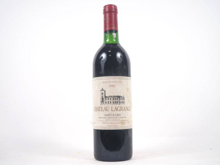 1 BOUTEILLE CHÂTEAU LAGRANGE GCC ST JULIEN - 1987 - BG / ES 