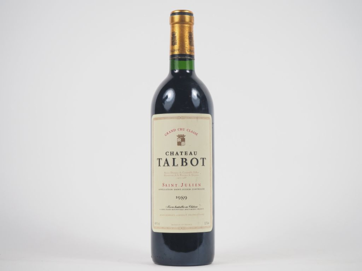 1 BOUTEILLE CHÂTEAU TALBOT GCC ST JULIEN - 1989 