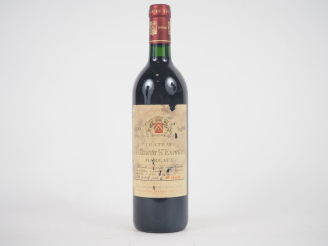 Vente aux enchères 1 BOUTEILLE CHÂTEAU MALESCOT ST EXUPÉRY GCC MARGAUX - 1990 - ES/ELA 
