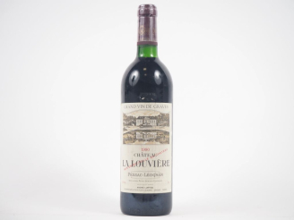 Vente aux enchères 1 BOUTEILLE CHÂTEAU LA LOUVIÈRE GRAVES - 1990 - BG