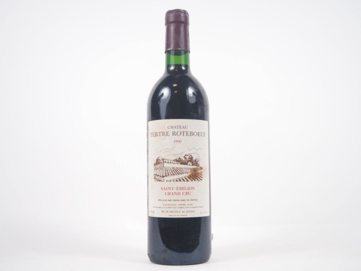 1 BOUTEILLE CHÂTEAU TERTE ROTEBOEUF GC ST ÉMILION - 1990 - ETLT